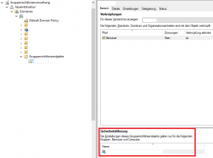 KB3163622 - Gruppenrichtlinie mit Sicherheitsfilterung