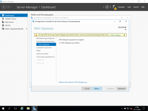 Windows Server 2016 - DNS-Optionen