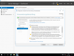 Windows Server 2016 - Voraussetzungsüberprüfung - Ergebnisse - Teil 1
