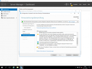 Windows Server 2016 - Voraussetzungsüberprüfung - Ergebnisse - Teil 2