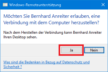 Windows-Remoteunterstützung