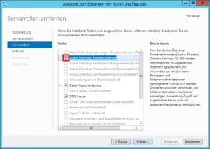 Windows Server 2016 Domaincontroller herunterstufen