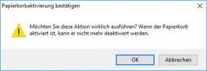 Active Directory Papierkorb aktivieren