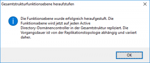 Gesamtstrukturfunktionsebene heraufstufen