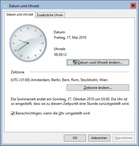 Datum und Uhrzeit