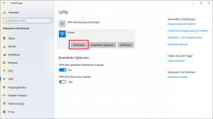 Windows 10 Einstellungen - VPN verbinden