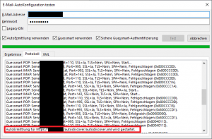 Outlook AutoErmittlung auf Root-Domain