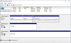 Windows Datenträgerverwaltung mit MPIO