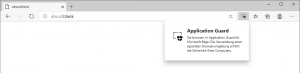 Edge (Chrome): Application Guard geschützt