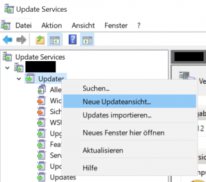 WSUS: Neue Updateansicht...