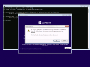 Windows 10 Setup abbrechen