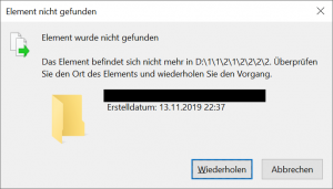 Element wurde nicht gefunden