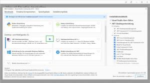 Visual Studio Community 2019 .NET Desktopentwicklung installieren