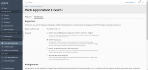 Plesk - Web Application Firewall - OWASP (kostenlos)