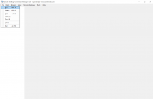 Remote Desktop Connection Manager (RDCMan): File - New...
