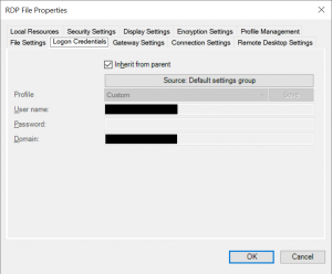 Logon Credentials