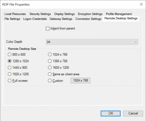 Remote Desktop Settings